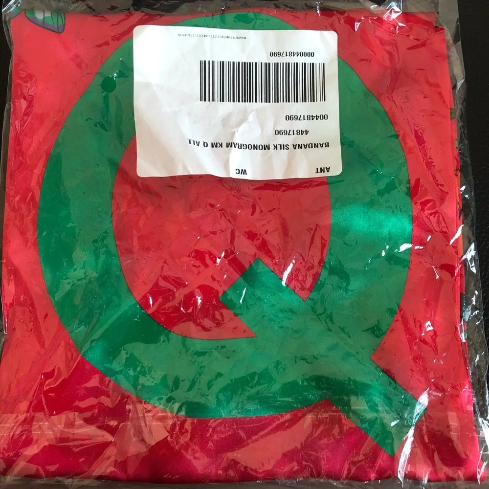 Anthropologie Silk Monogram Scarf